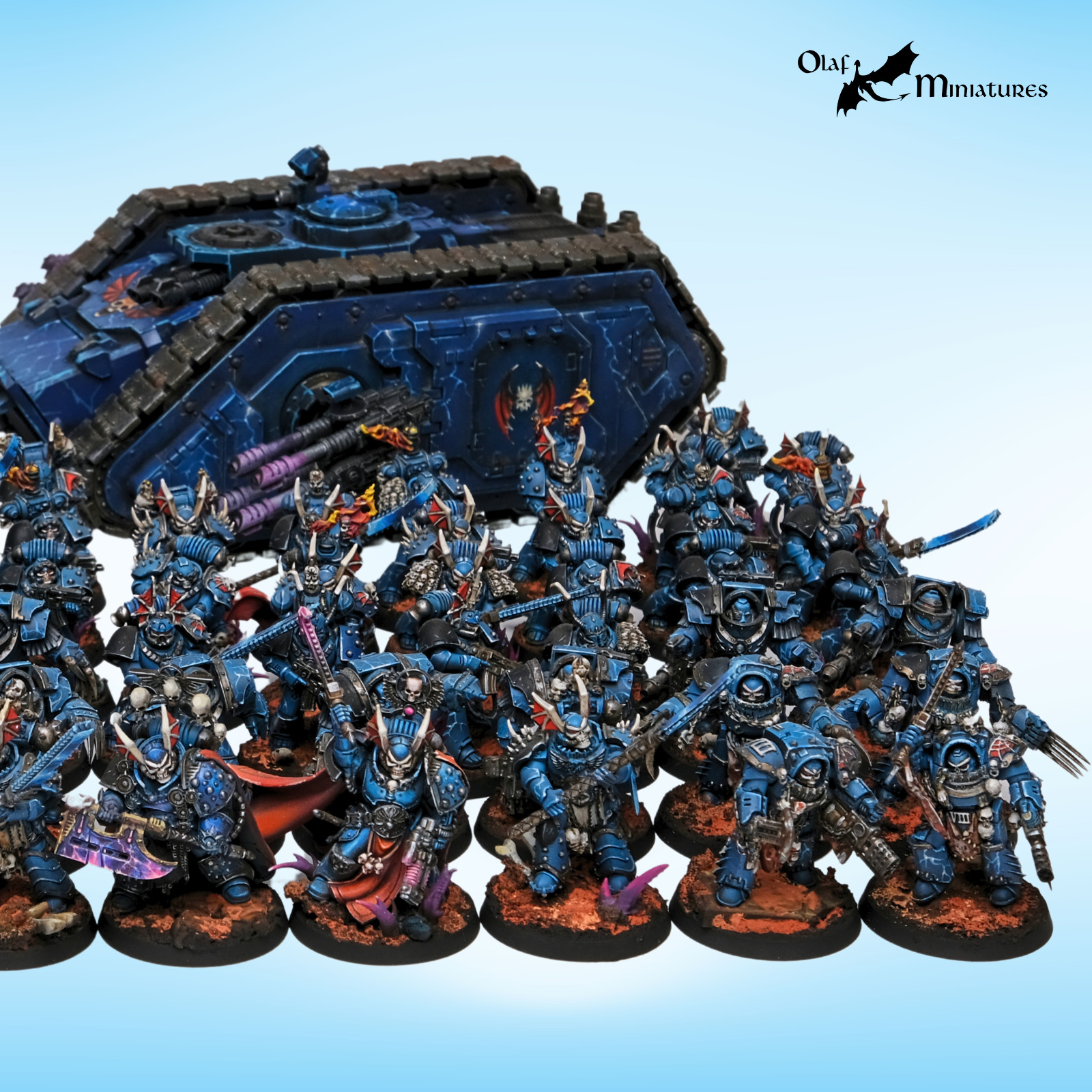 Horus Heresy Night Lords army 30k - highly converted, studio painted