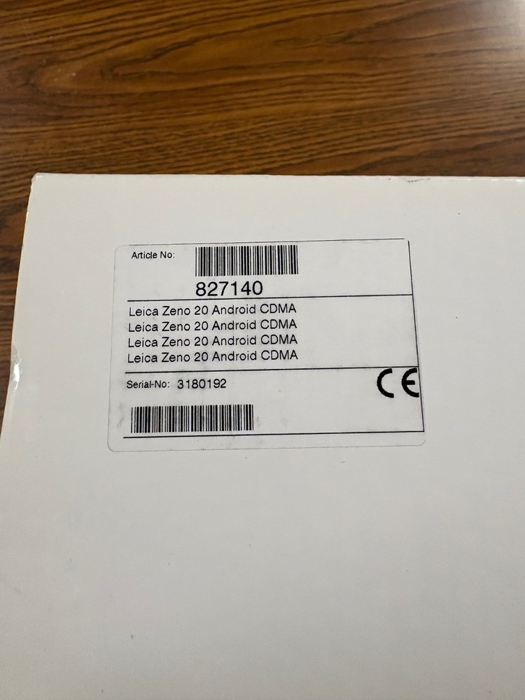 Leica Zeno 20 GPS Demo Unit - Android OS