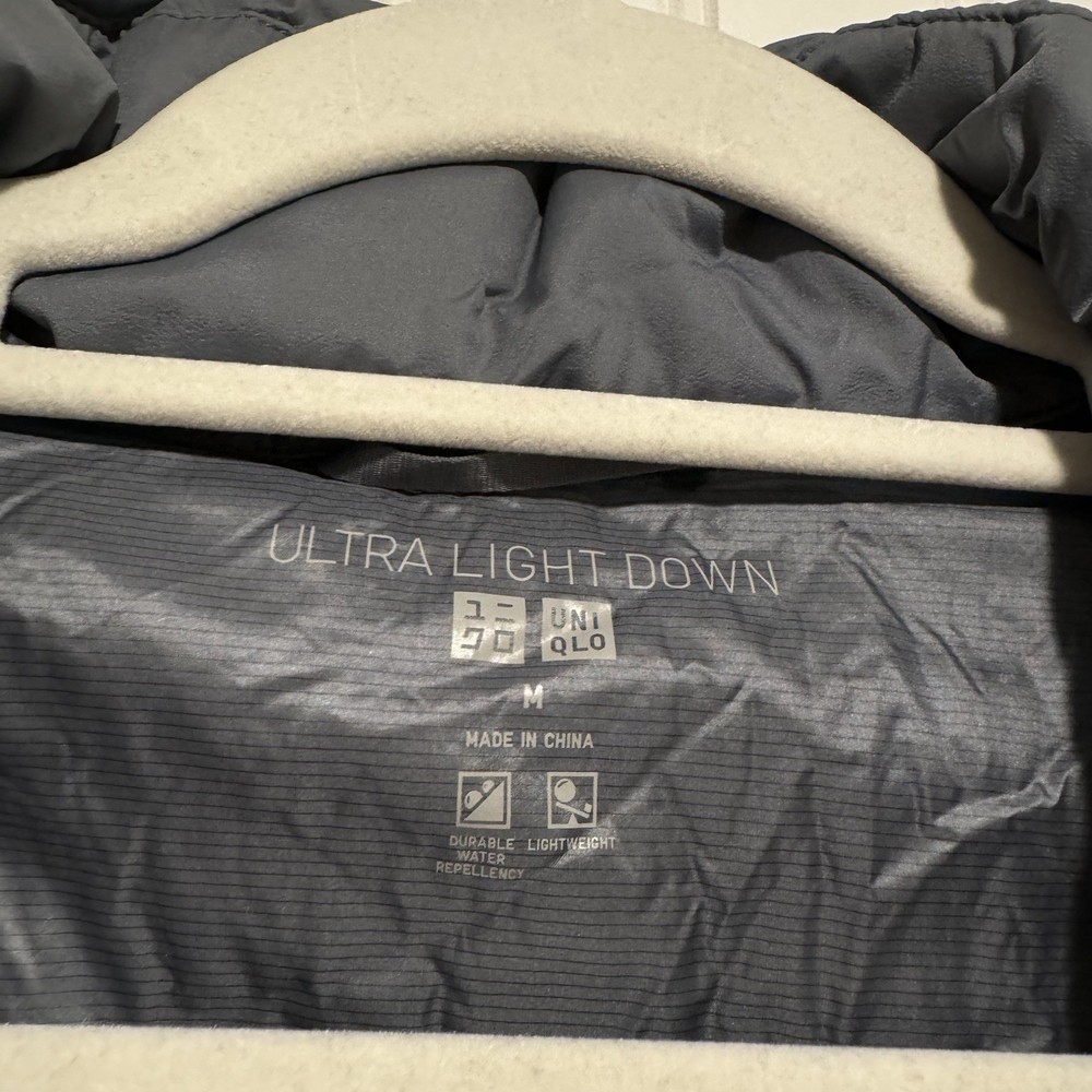 Uniqlo Ultra Lite Down Jacket Blue Gray Size Medium