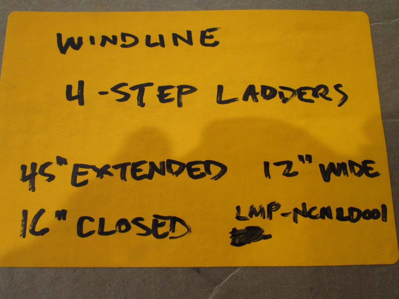 Windline 4 Step Telescopic 45" Marine Boat Ladder TPL-4XPE *New* w/ Hardware