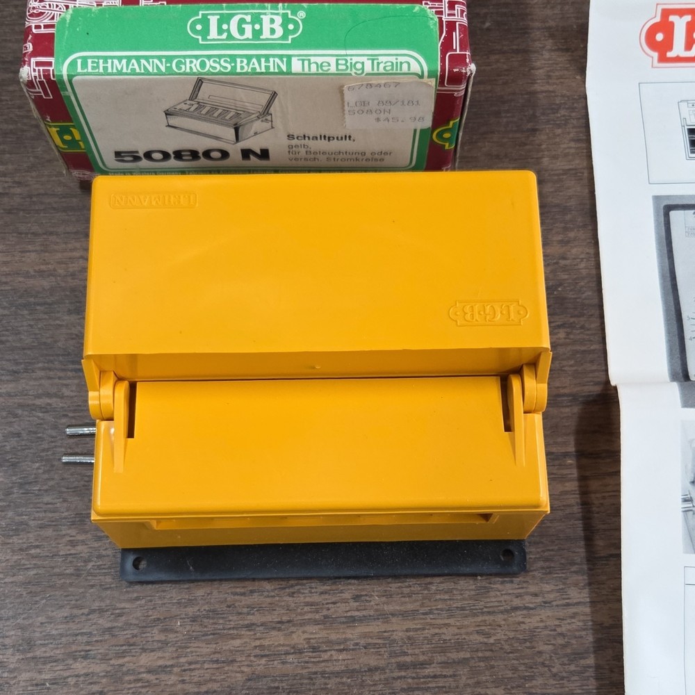 LGB 5080N Switch Control Box Yellow Plastic