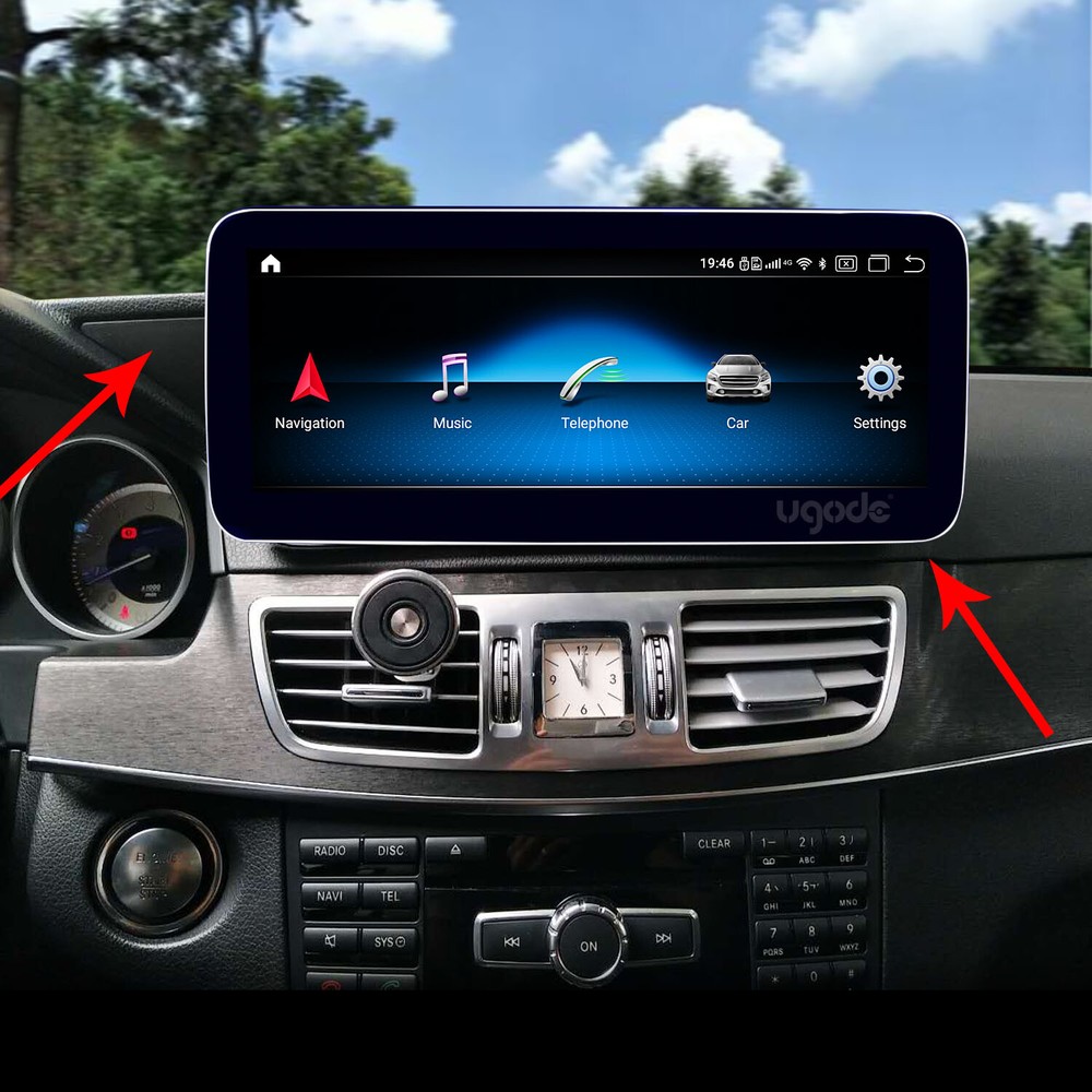 Ugpde Plastic Frame Base Stand Bracket for Benz E Class W212 Screen