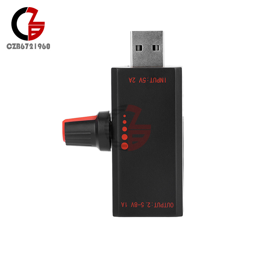 5W DC5V 2A Fan Controller Stepless Speed Control w/ Switch USB Protection Type-C