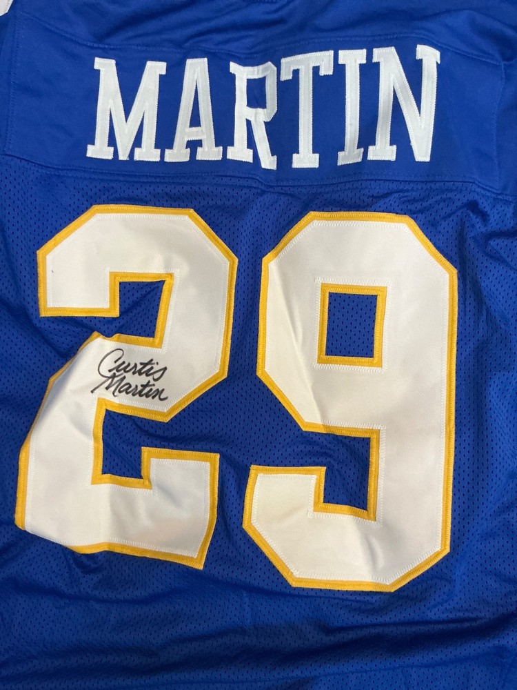 Curtis Martin Signed Pitt Jersey