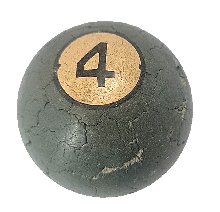 Vintage Clay Billiard Ball #4