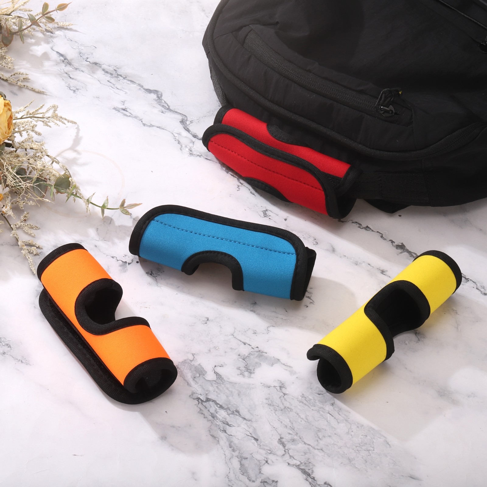 4Pcs Luggage Handle Wrap Hollow Luggage Identifiers Cyan/Sapphire Blue