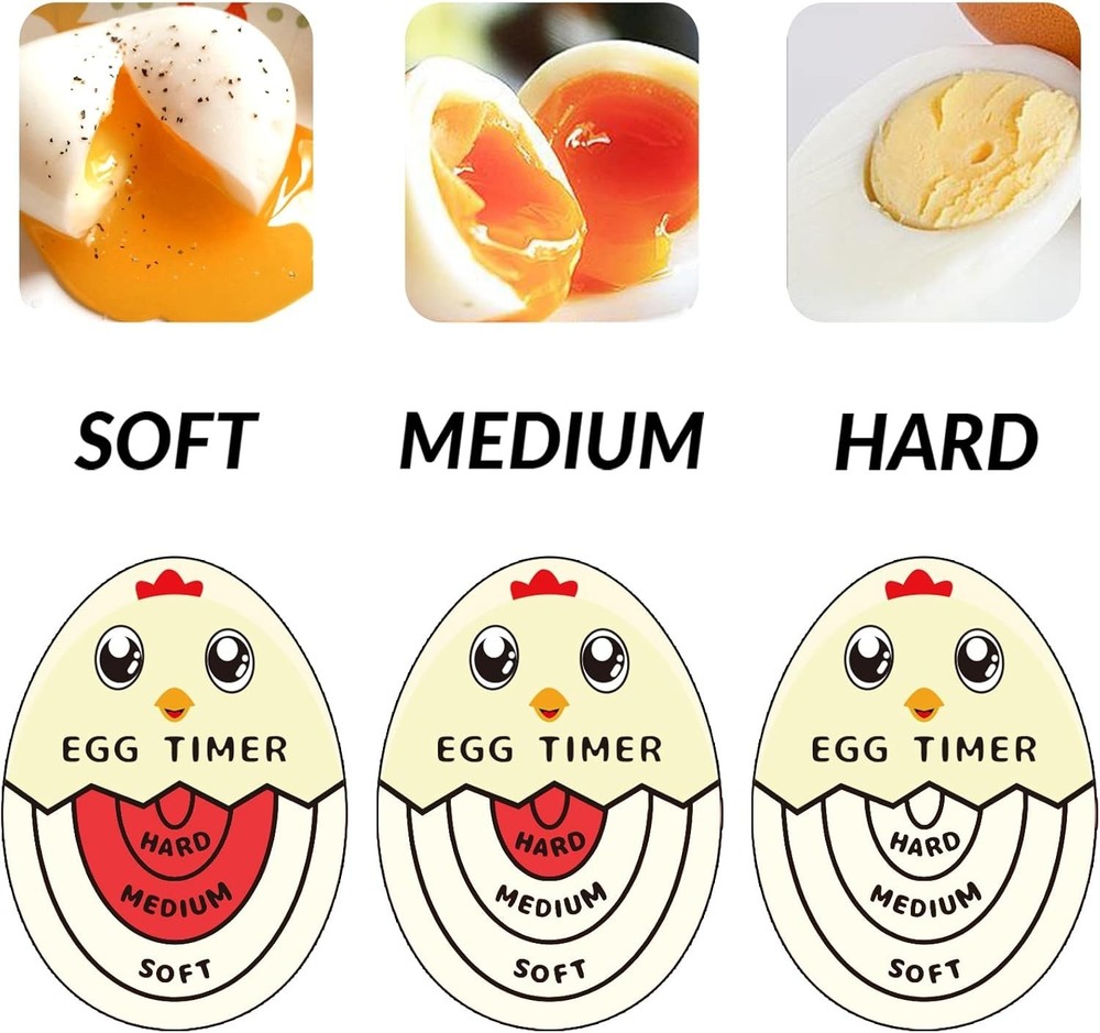 Red Egg Timer for Boiling Eggs: Clear Indicators for Perfect Doneness Every Time