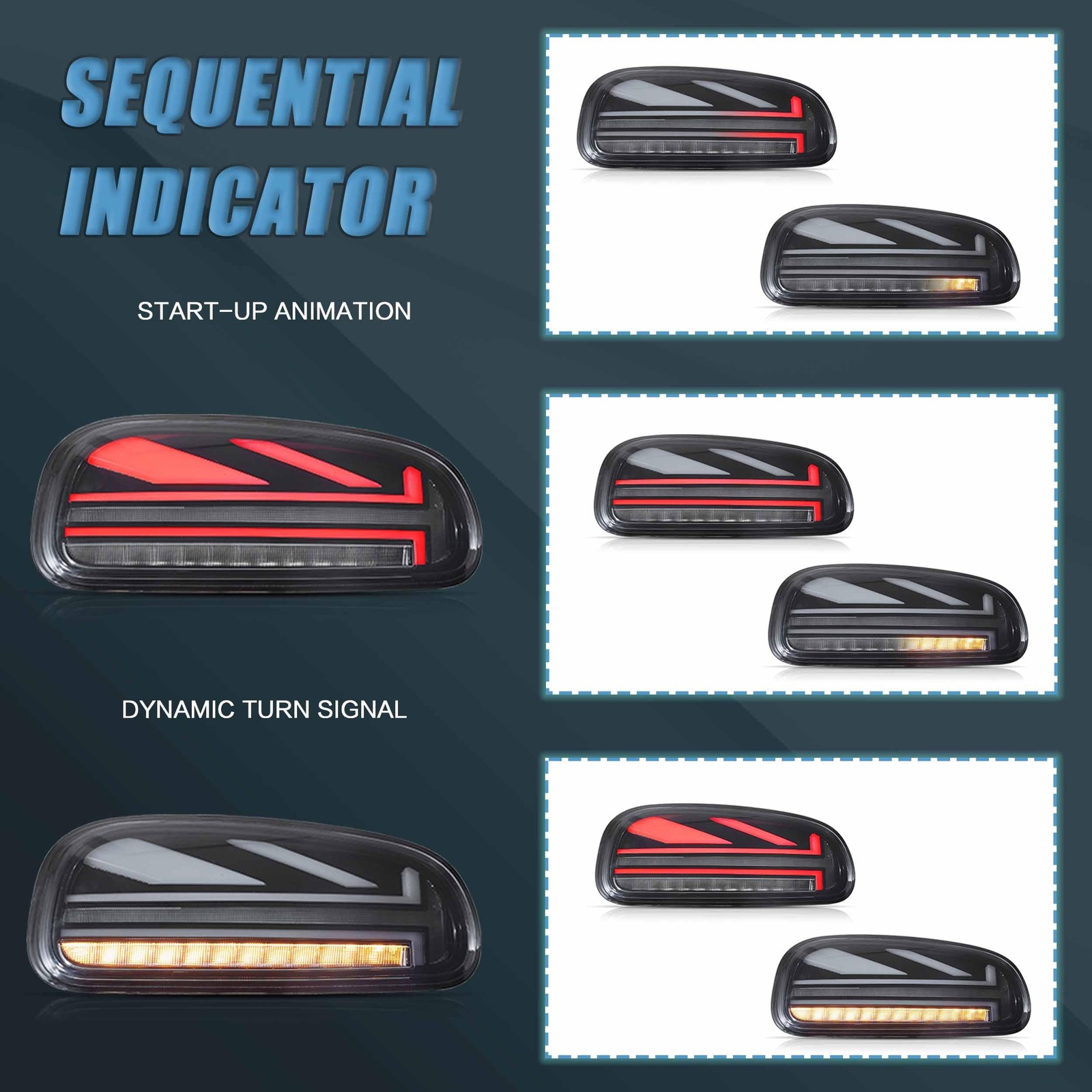 Taillights Fit for 2015-2023 BMW Mini Clubman F54 LCL F54 F54N, Smoked