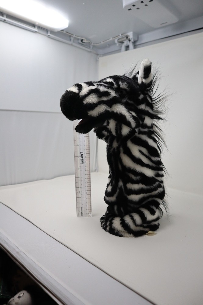Folkmanis 14" Zebra Stage Puppet Hand Puppet