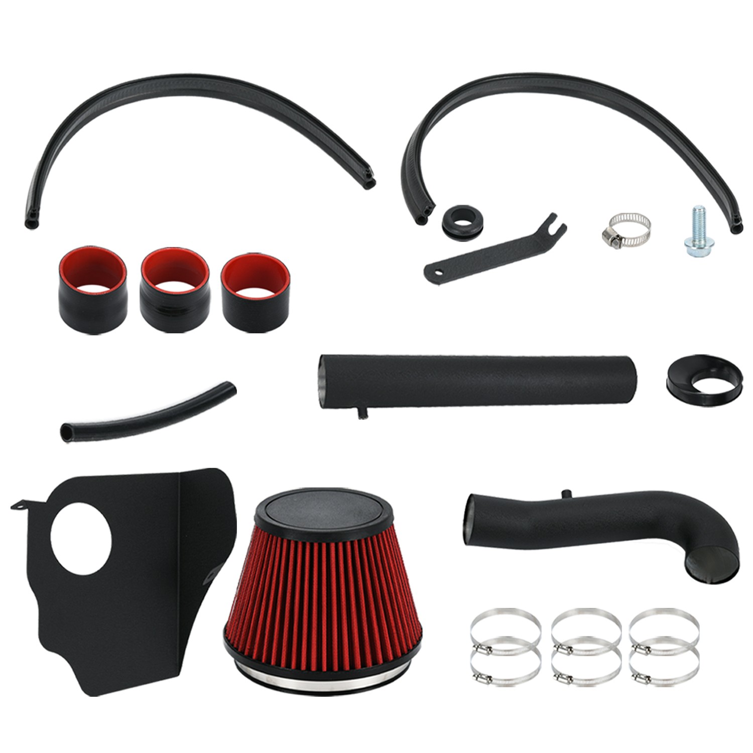 Cold Air Intake & Heat Shield for 2011-2023 Dodge Challenger Charger 3.6L V6