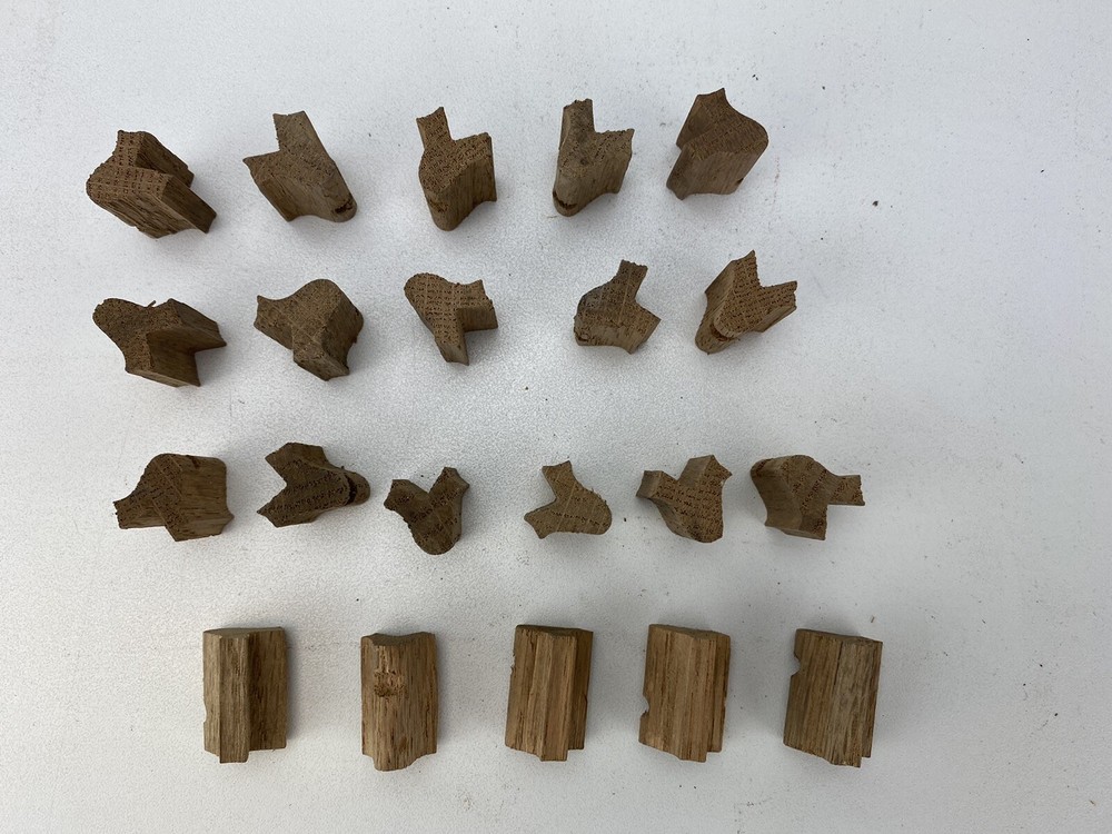 Antique Oak Corner Blocks