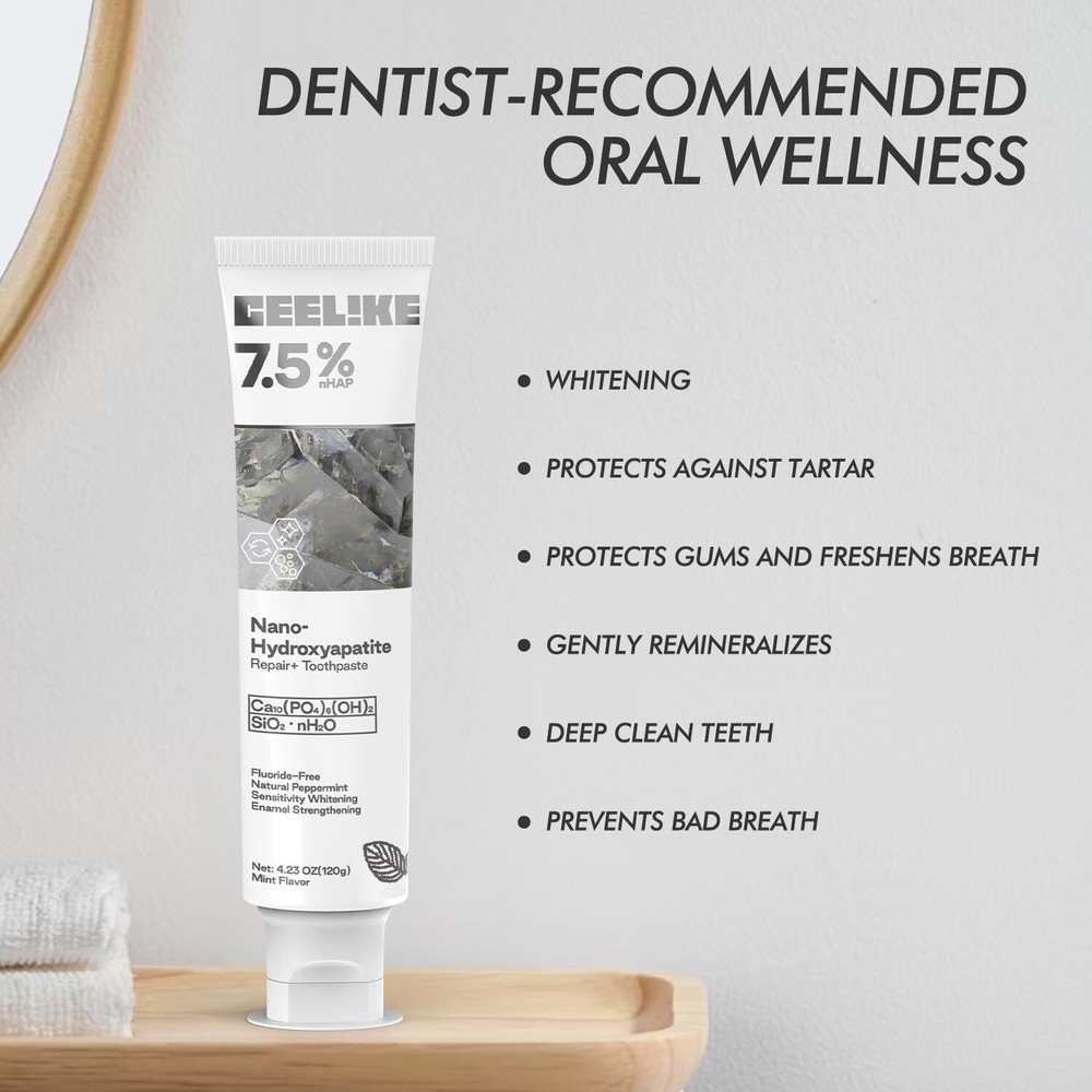 CEELIKE 7.5% Nano Hydroxyapatite Toothpaste - 2 x 4.23 oz