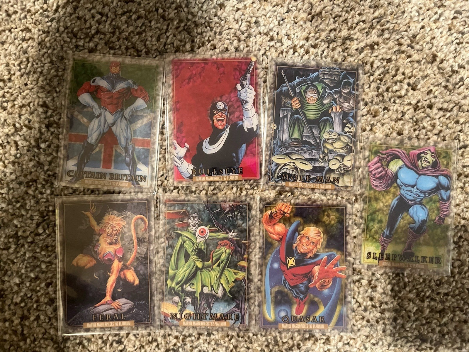 2024 Marvel Masterpieces '92 Platinum 100 Card Lot: Parallels, Inserts & Base