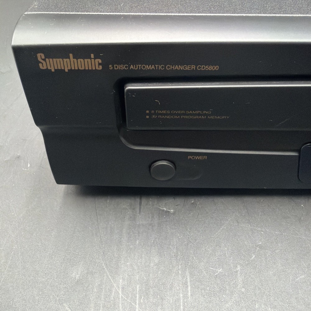 Symphonic CD5800 5 Compact Disc Automatic Changer - Tested