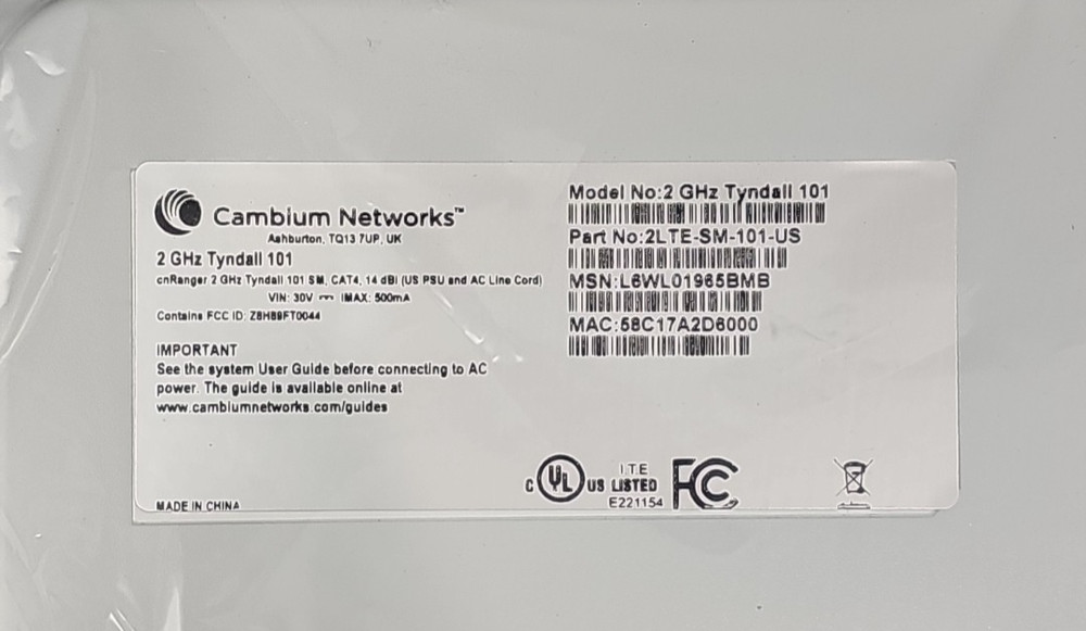 Cambium Networks 2LTE-SM-101-US Subscriber Module Antenna