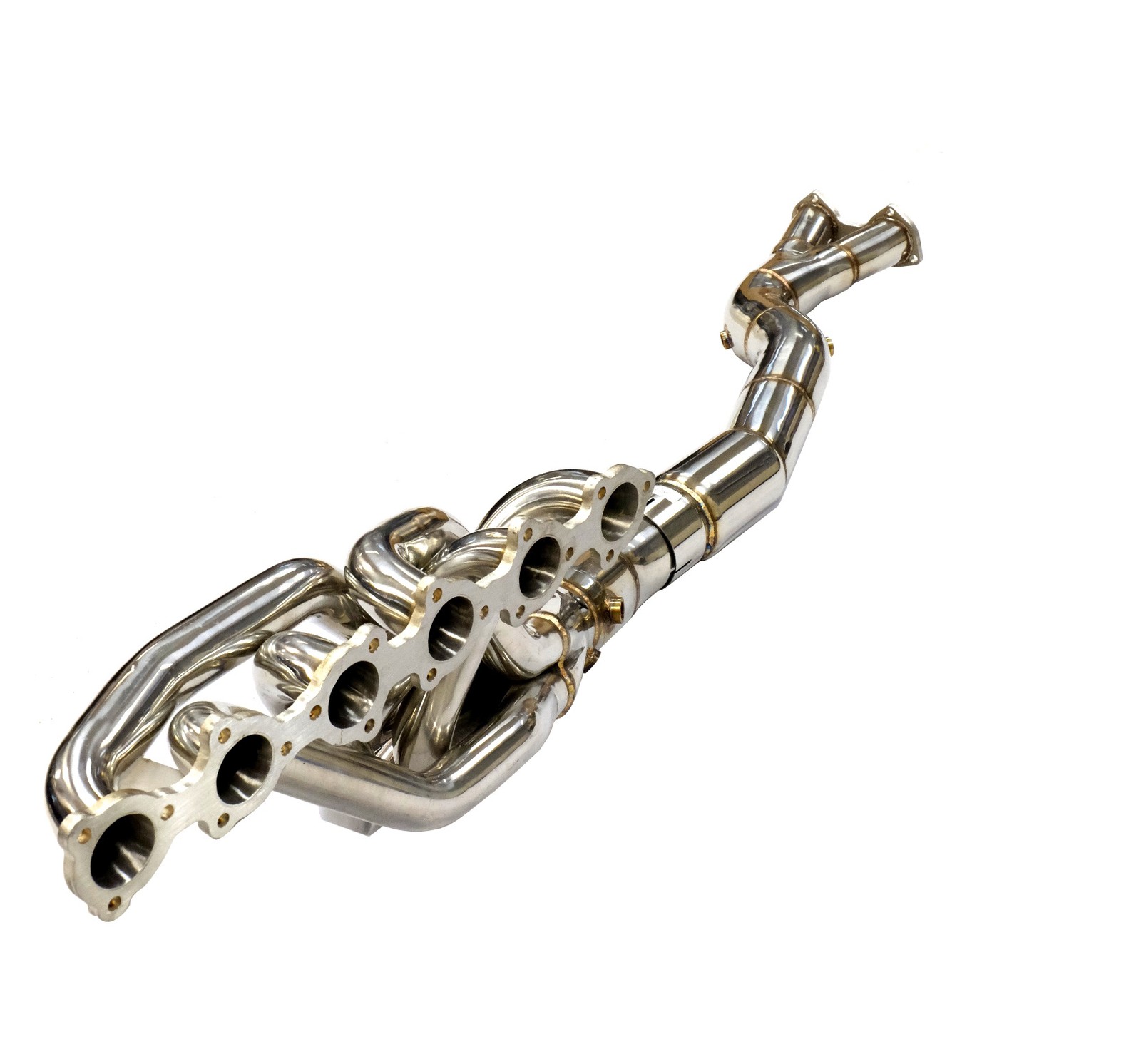 OBX Stainless 6-1 Long Tube Manifold 01-06 BMW M3 E46 S54 Catted 1-3/4X3.0