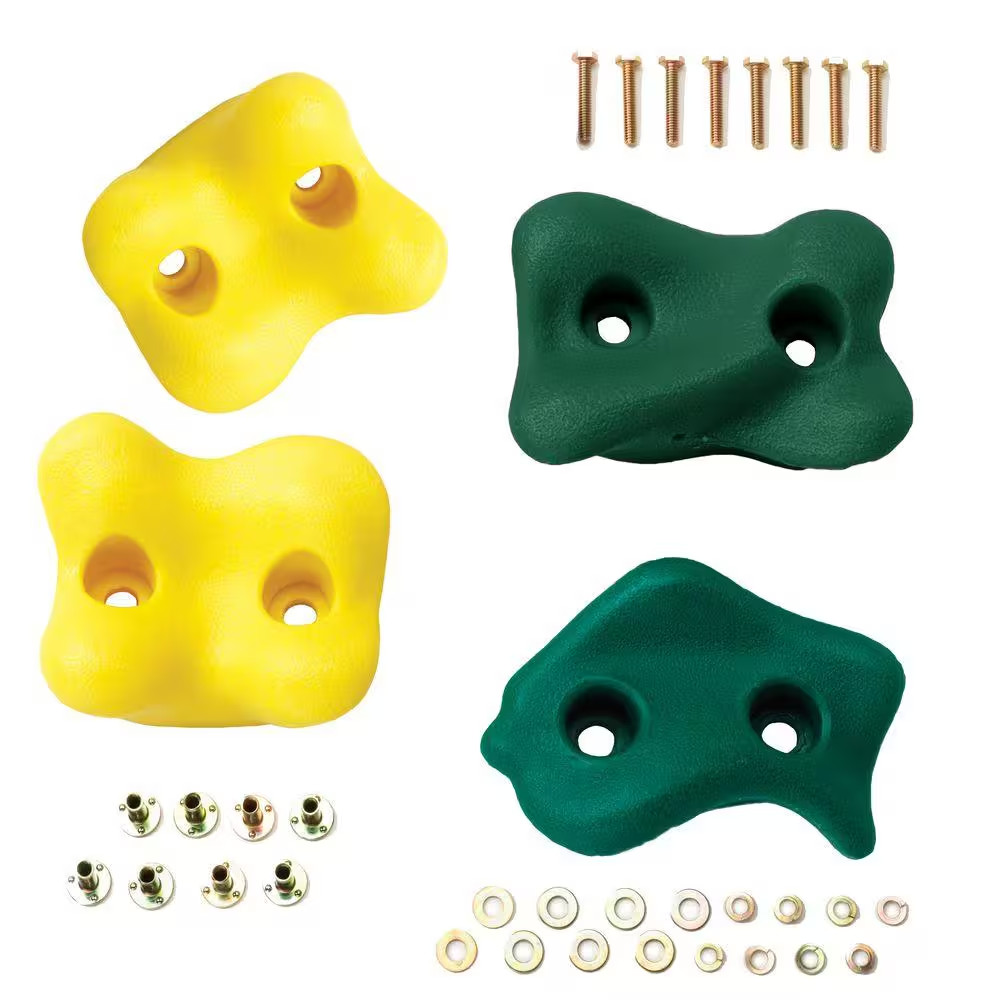 Multi Colored Plastic Climbing Rocks