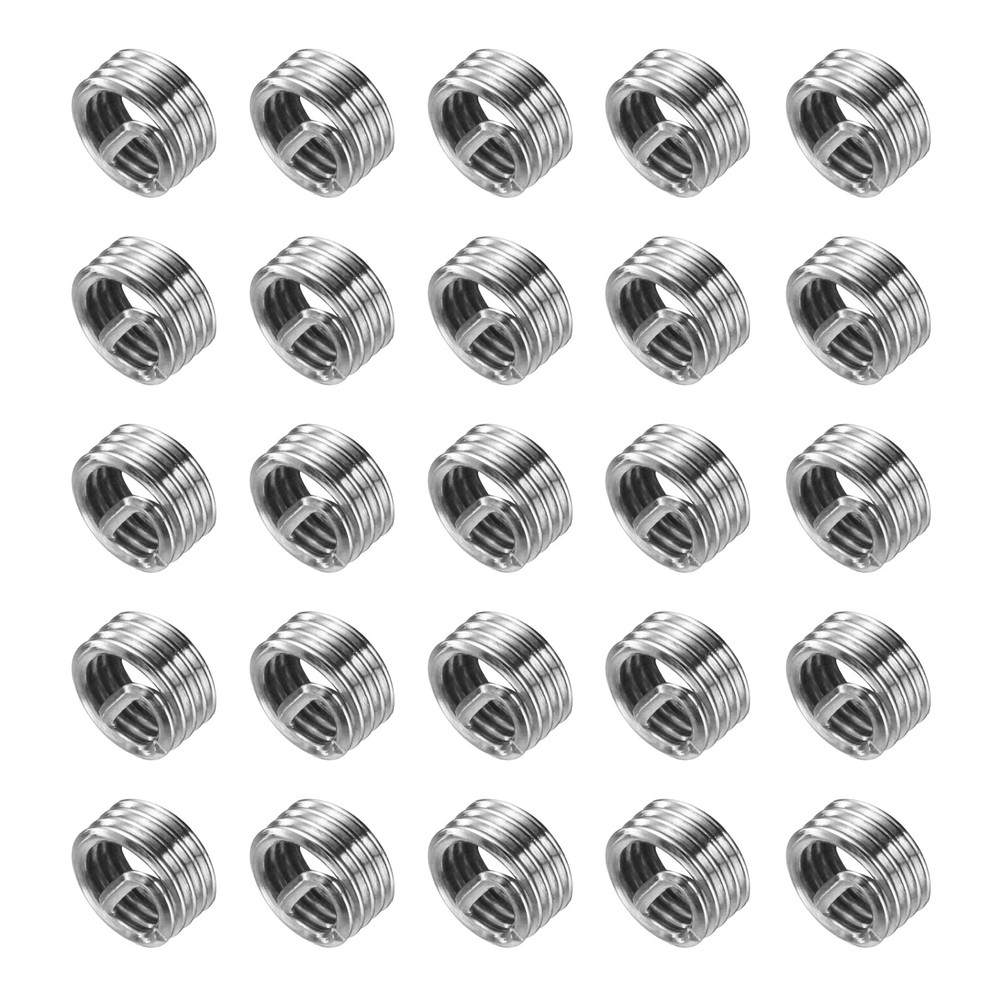60pcs Wire Thread Inserts M3 x 0.5 1D Helical Threaded Sleeve