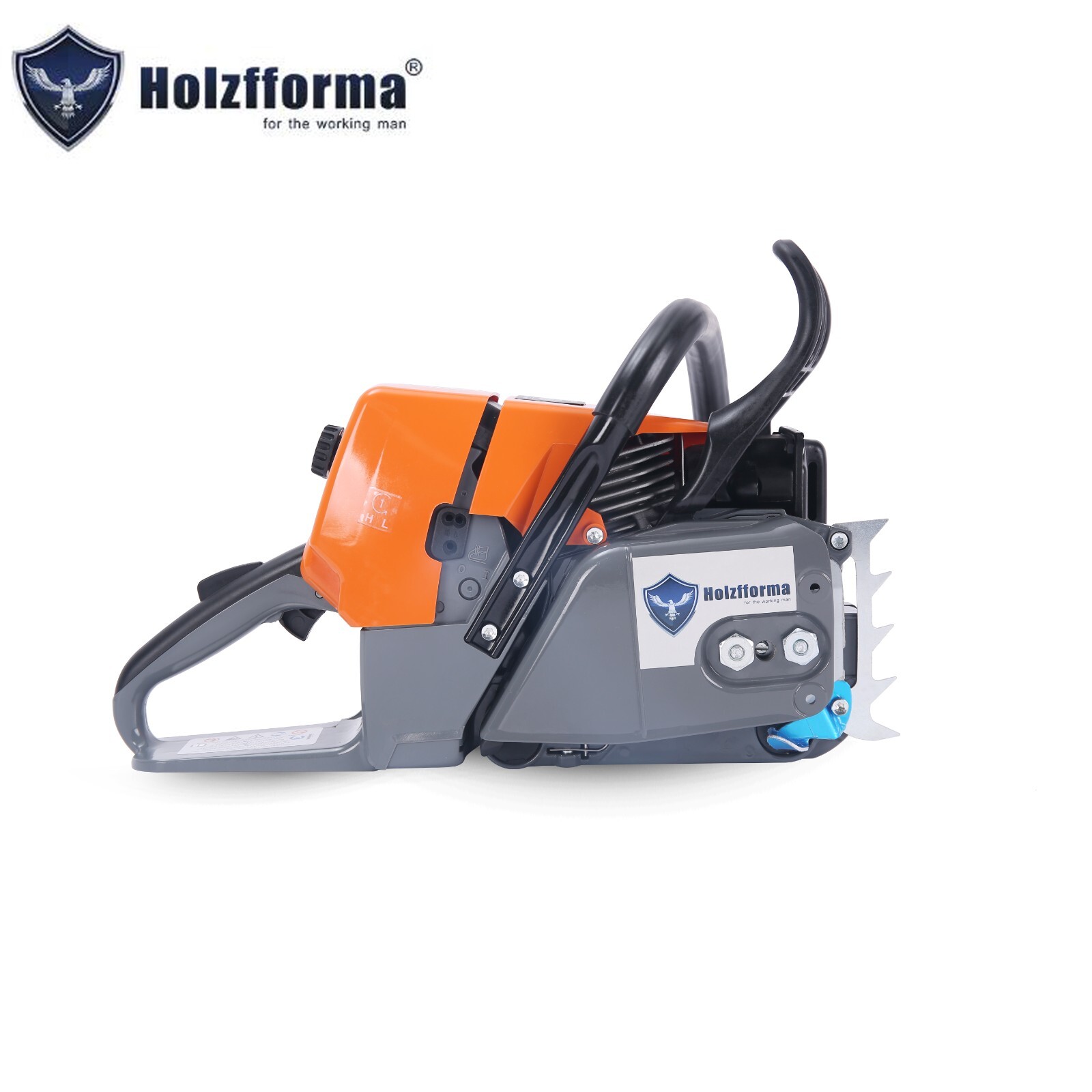 US Holzfforma 76.5cc Orange&Gray G466 Power Head Chainsaw With 25" 3/8 .063 84DL