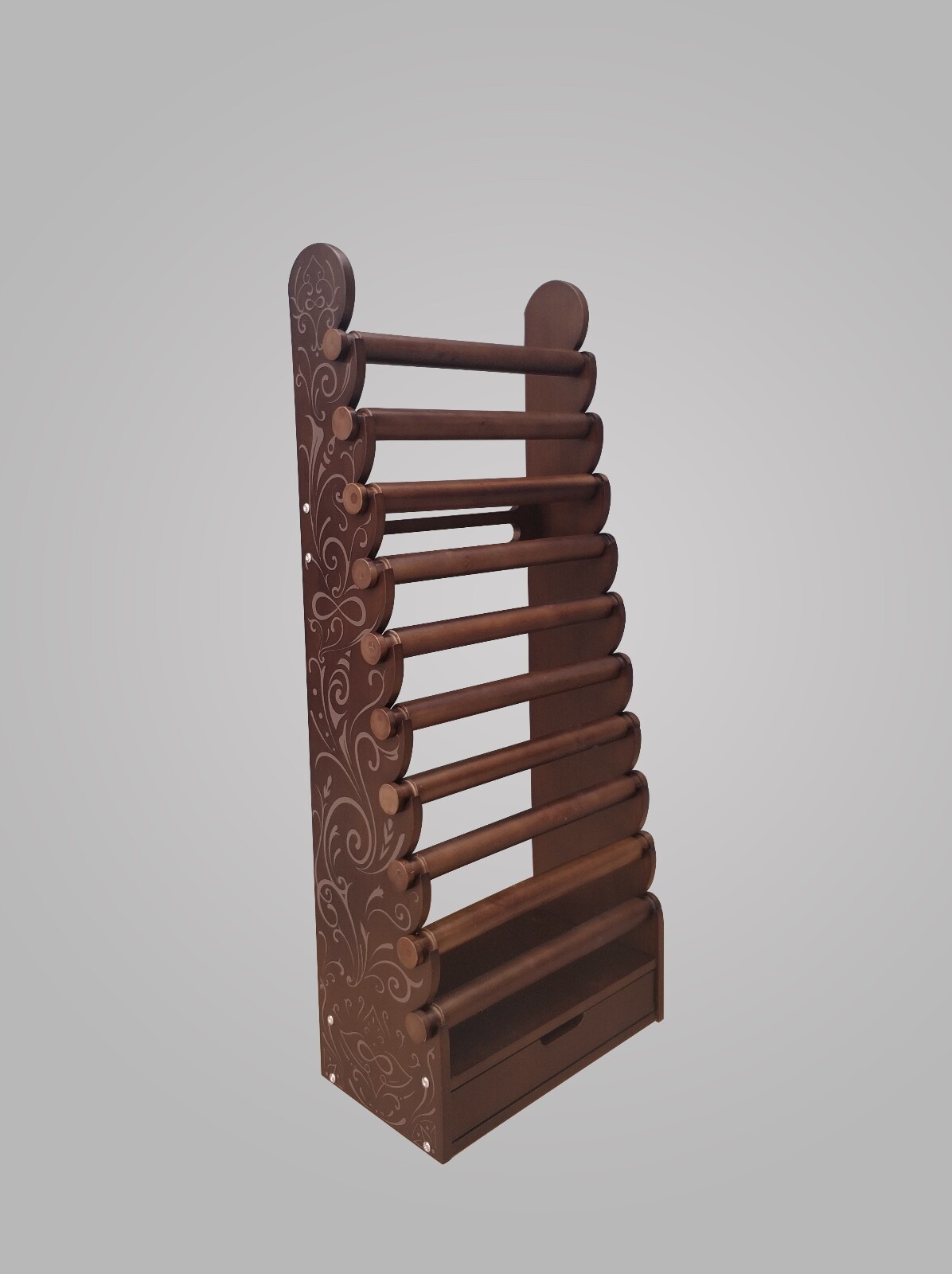 Giant 10 Tier Dark Wood Bracelet & Bangles Display Stand Holder +Free Shipping