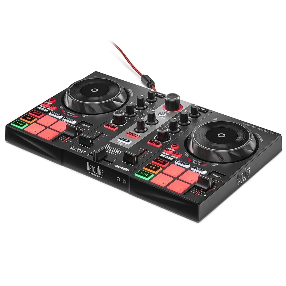 Hercules DJControl Inpulse 200 MK2 — Ideal DJ Controller for Learning Black