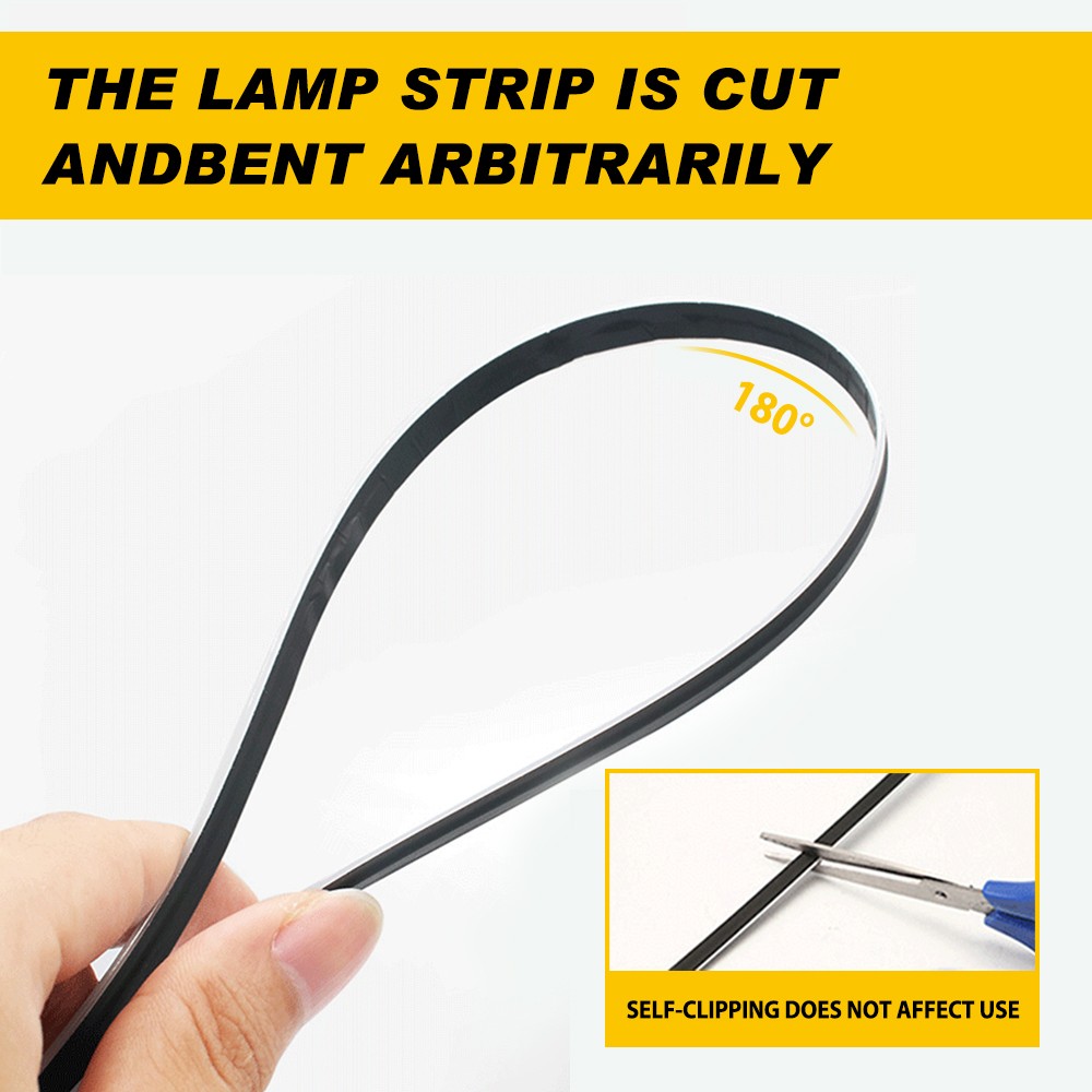 18in1 Car Atmosphere Interior LED Acrylic Guide Fiber Optic Ambient Lights Decor