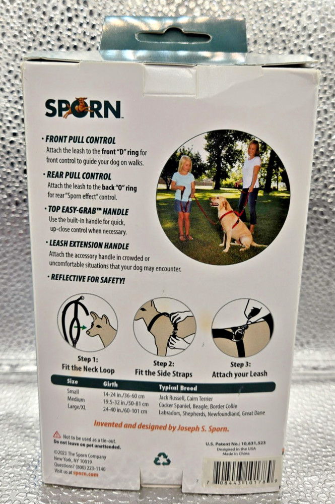 Sporn ULTIMATE CONTROL HARNESS 4 Controls Medium 20-32 inch