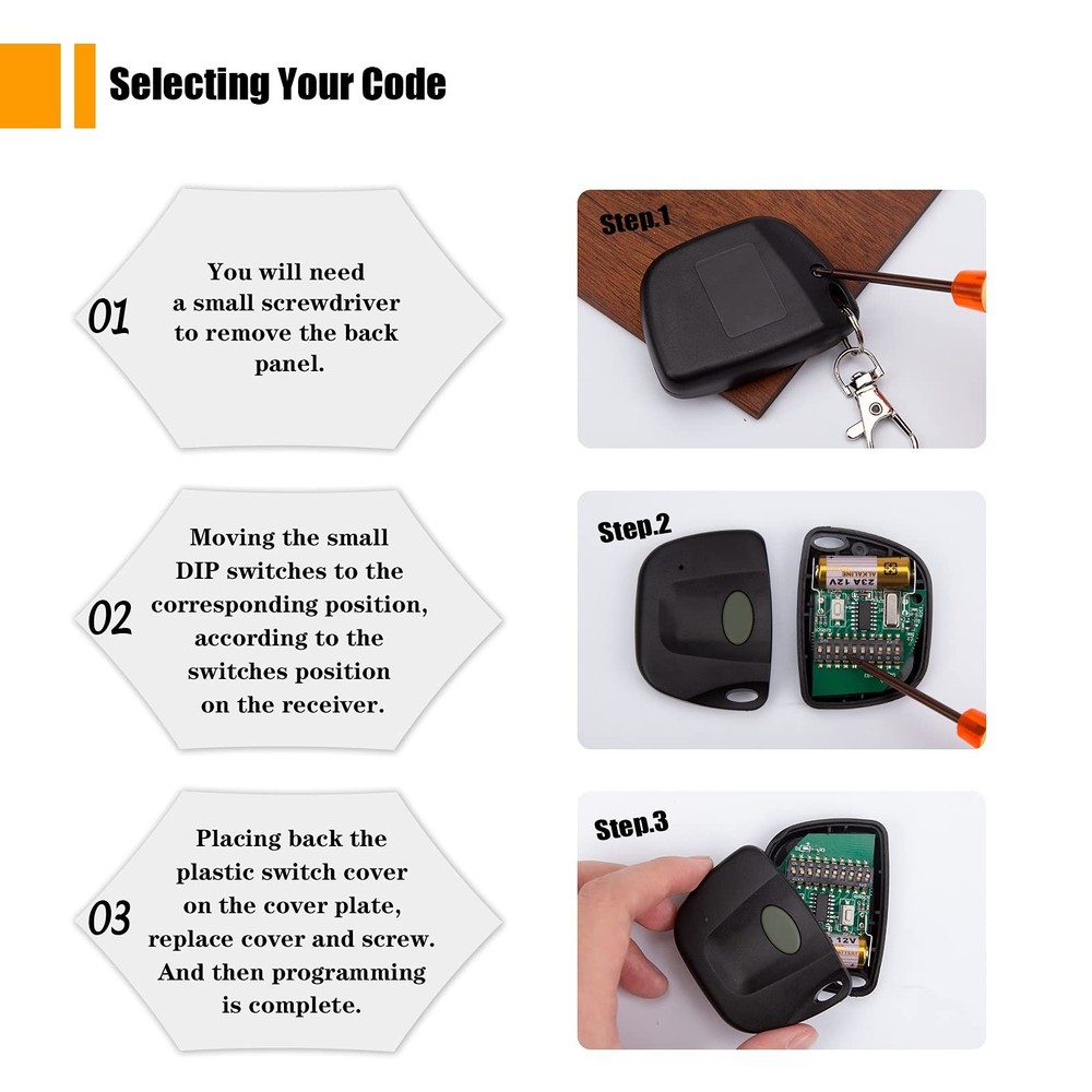 LAWOHO 2 Pack Garage Door Remote Compatible with Linear Multi-Code 3089 MCS30...