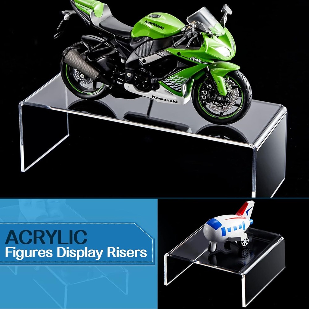 36 Pcs Acrylic Risers Large and Medium for Display Clear clear