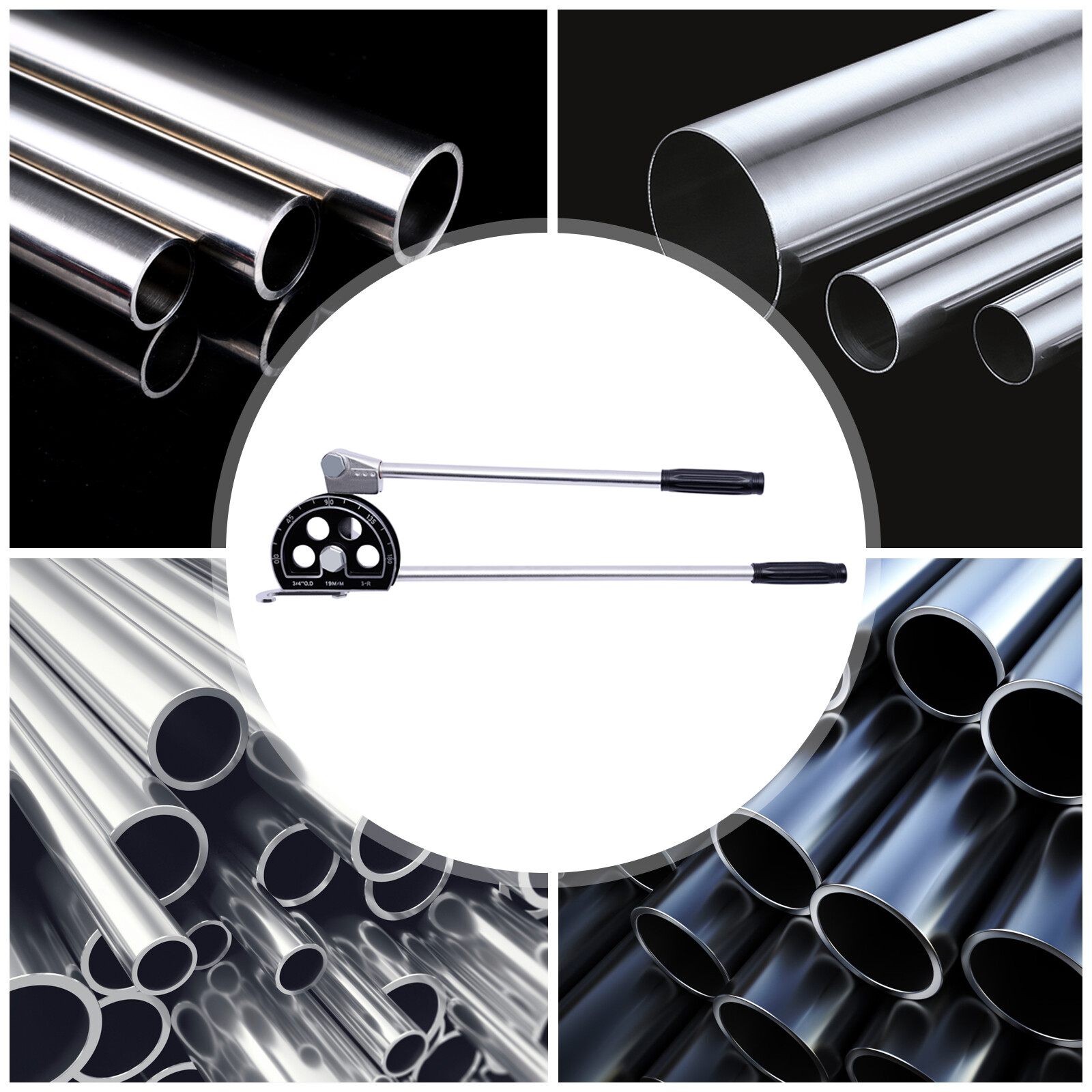 3/4" Ratcheting Pipe Tube Bender HVAC Refrigeration Tool Aluminum Copper Pipe