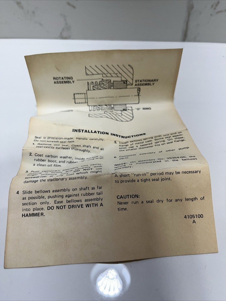 ITT MARLOW SEAL KIT 2535700