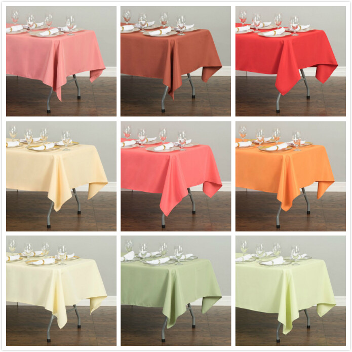 LinenTablecloth 60 x 102 in Rectangular Polyester Tablecloth Wedding Event Party