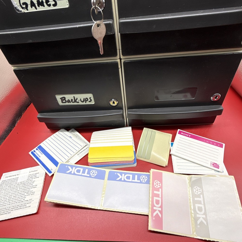 Floppy Disk 3.5” Organizer Storage Drawers PC Computer Case W/ Keys