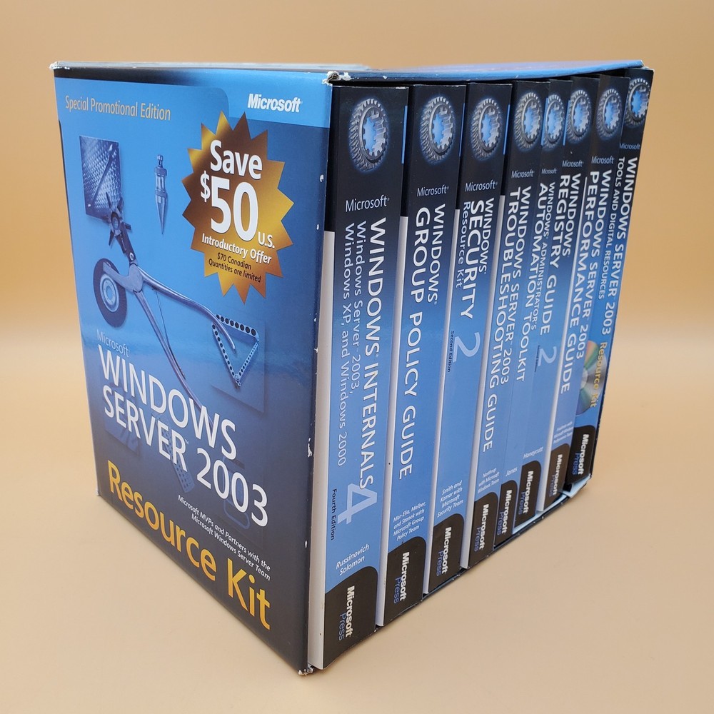 Special Promotional Microsoft Windows 2003 Server Resource Kit/CD-ROM Complete