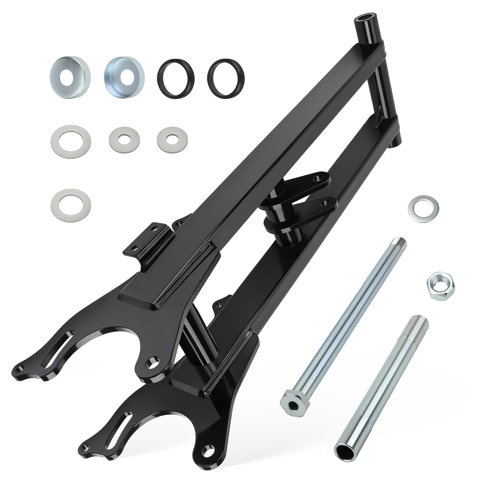 +6" Extended Chrome Black Rear Swing Arm For Yamaha Banshee 350 YFZ350 1987-2006