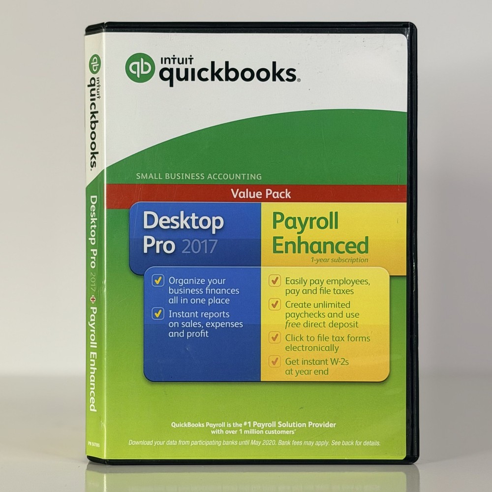 Quickbooks Desktop Pro 2017 Windows w/VALIDATI0N CODE -NO SUBSCRIPT10N- TESTED