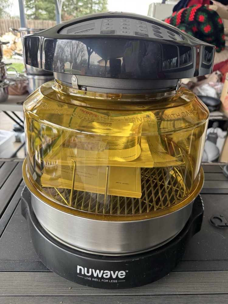 NuWave Pro Plus Infrared Oven Black/Yellow Digital Timer Temperature Control