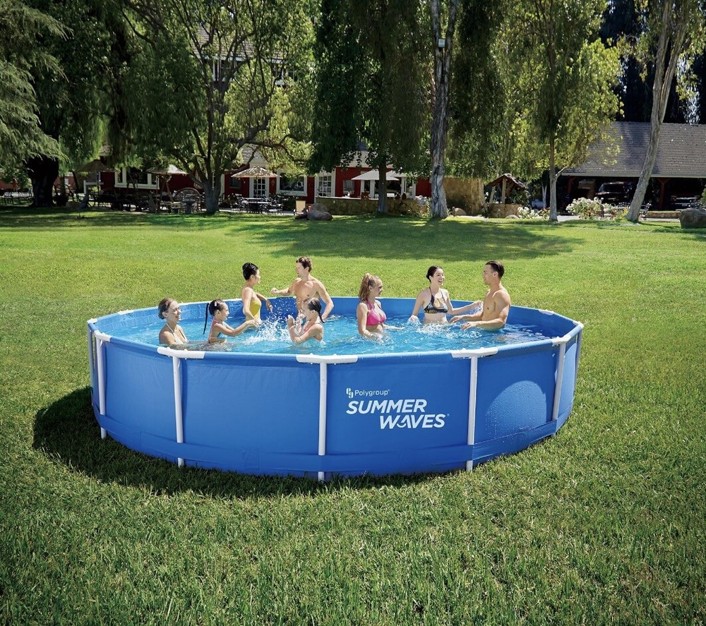 Summer Waves 15ft Active Frame Above Ground Swimming Pool with 600 GPH Filter...