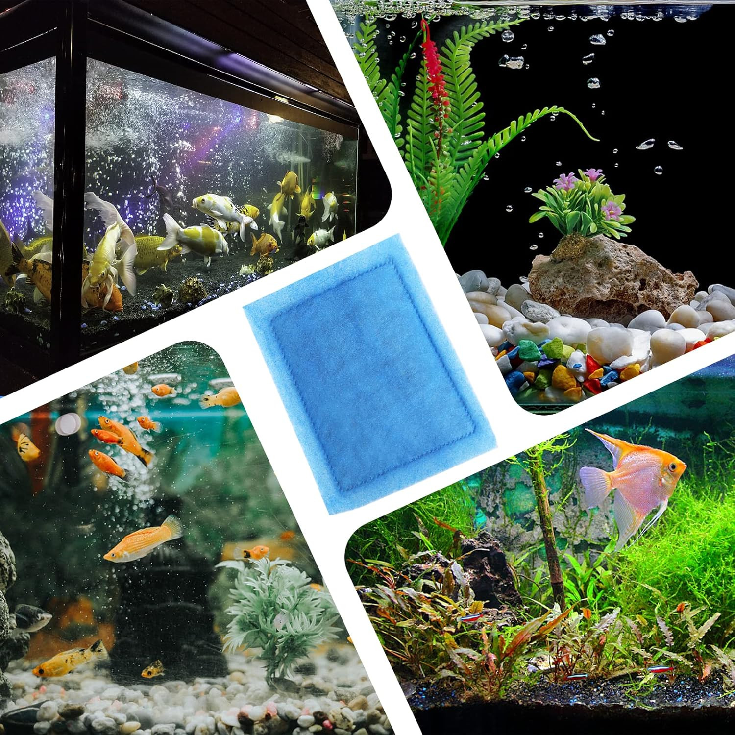 12 Pack Aquarium Filter Cartridges for Aqua-Tech 30-60/20-40 Gallon Fish Tank