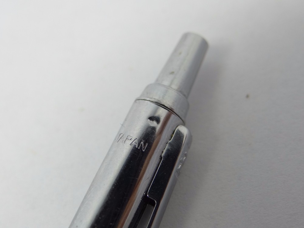 Silver Metal Retractable Pointer Pen for Professors & Instructors -Made in Japan