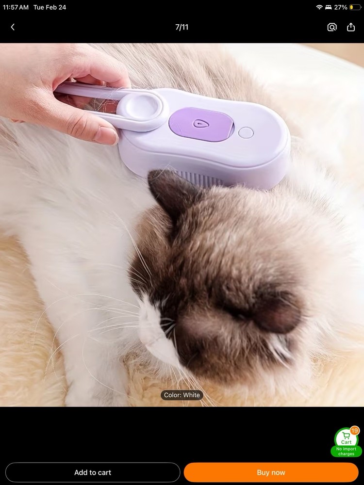 Pet Self-Cleaning Brush