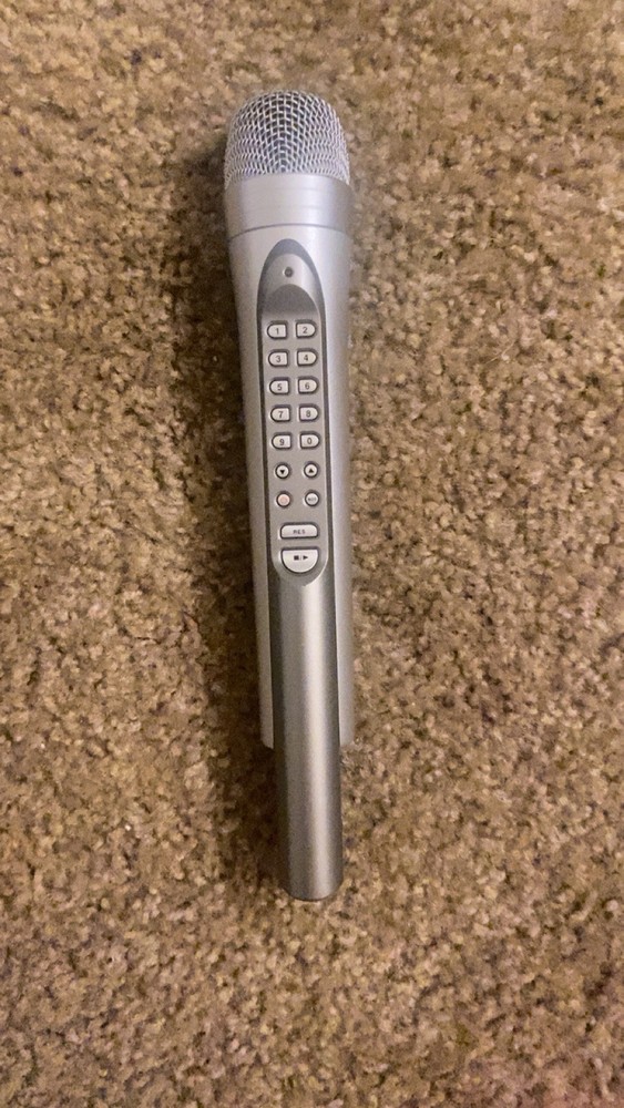 magic sing et18k Used Single Silver Microphone Works Microphone Only