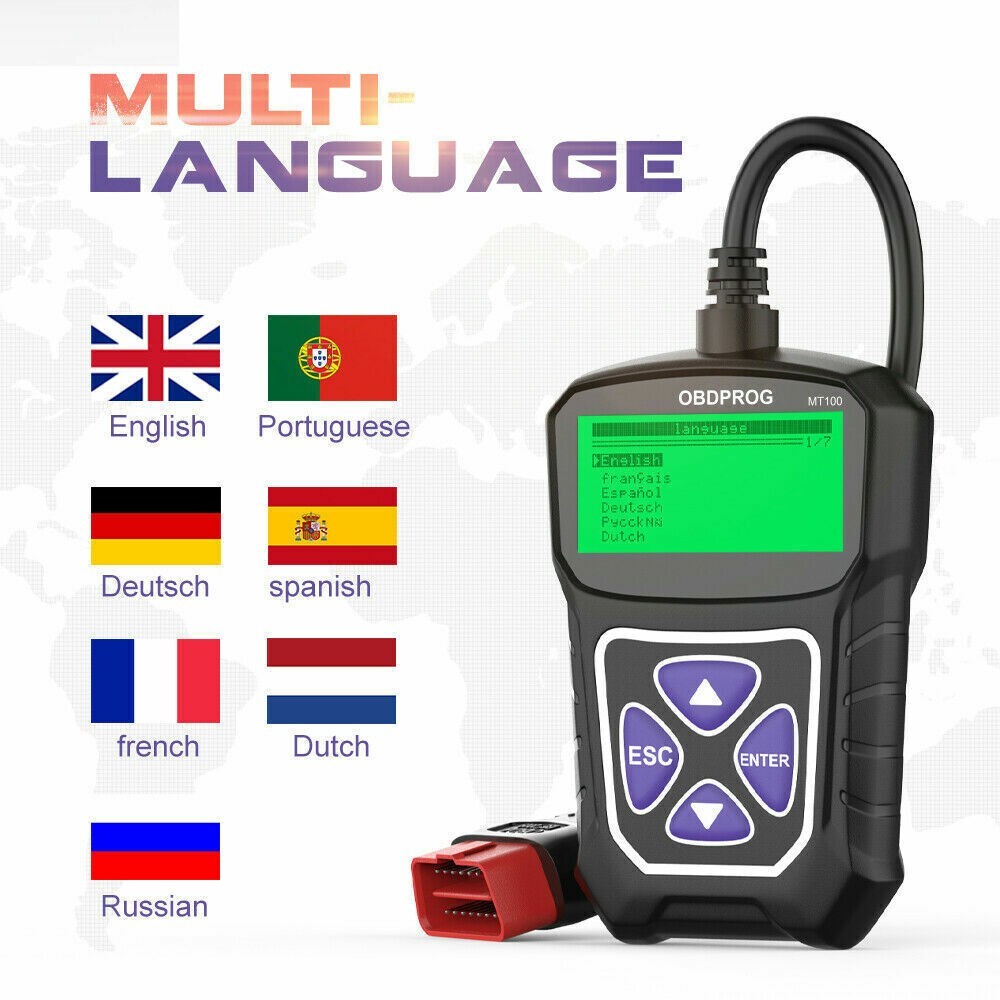 Chevrolet Equinox Engine Fault Erase Code Scanner OBD2 DTC Tool MT10 2025 UPDATE