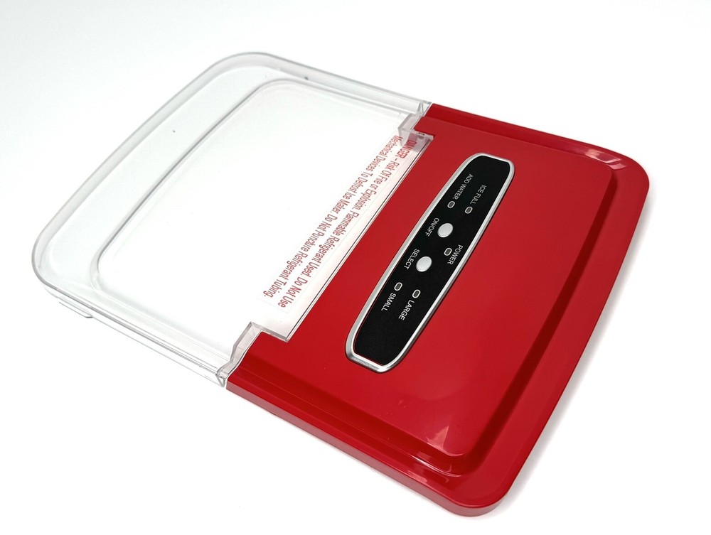 Original Control Panel and Lid for Insignia NS-IMP26SL0 Ice Maker- Red
