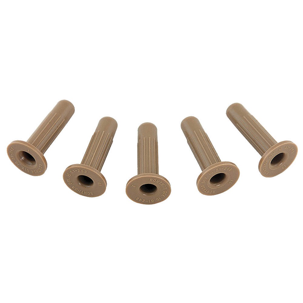 GRAINGER APPROVED 89002 Grip-Neck Stem Caster Socket,Plastic,PK5 19YX21