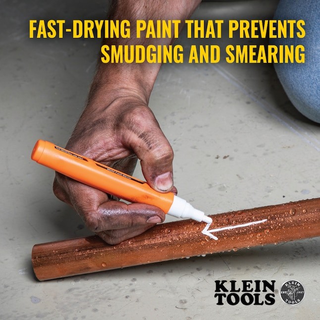 Klein Tools Skribes Paint Marker, White
