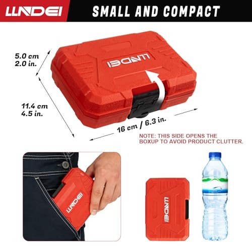 31Pcs Electric Screwdriver, 4V Cordless Screwdriver Rechargeable with Bits &