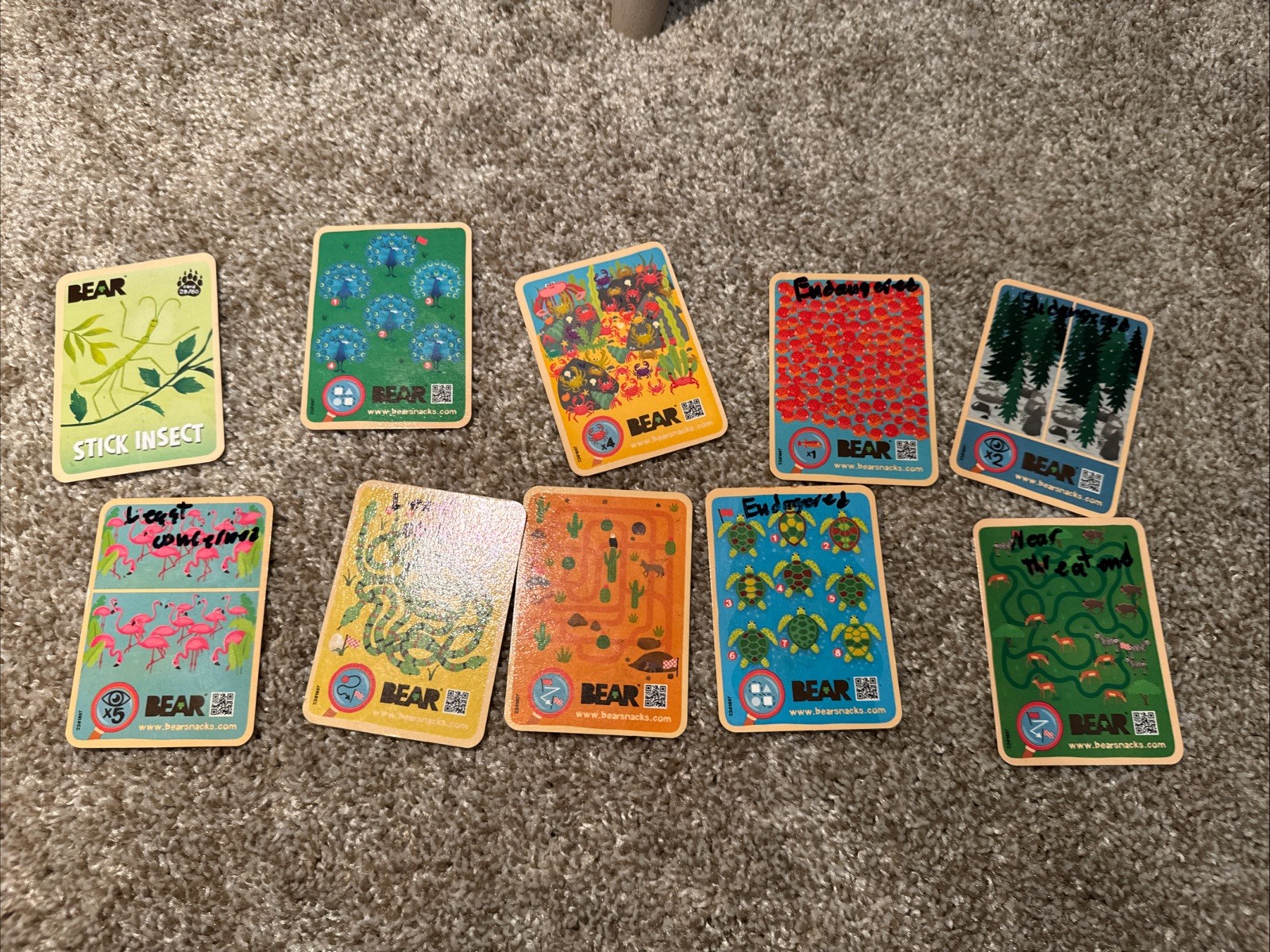 Bear Greatest Games And Fruit Snacks Trading Cards Lot Of 97