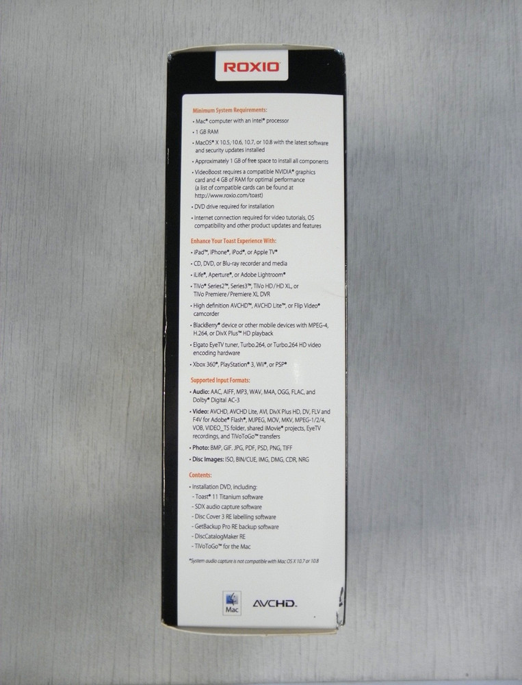 Roxio Toast 11 Titanium - Full Version for Mac - Create CDS, DVDS, & Blu-rays