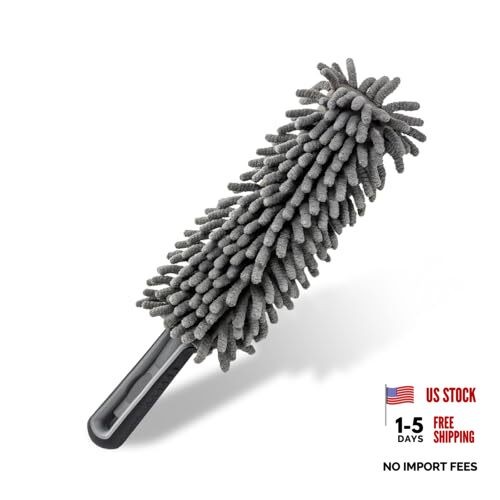 Car Duster Interior - Lint-Free Microfiber Cleaning With Comfortable Handle,